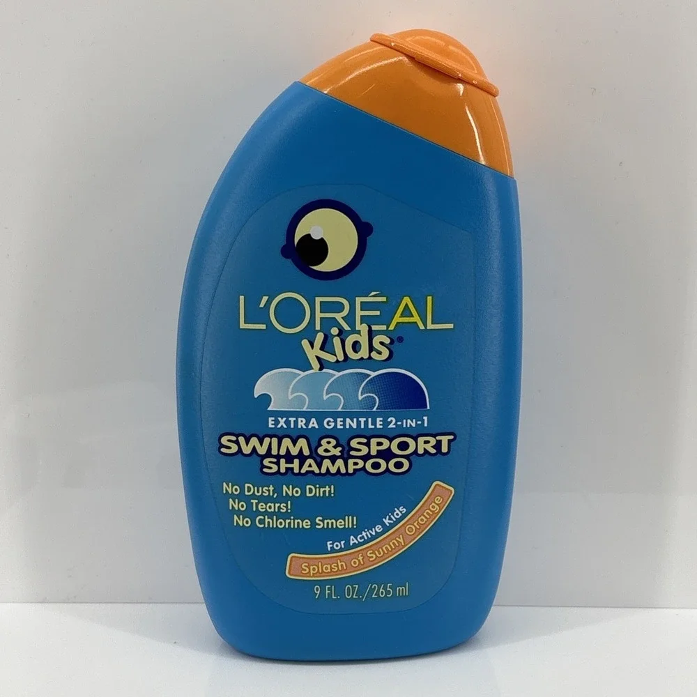 Loreal Kids Swim & Sport Shampoo 2 In 1 Extra Gentle Splash Of Sunny Orange 9 oz
